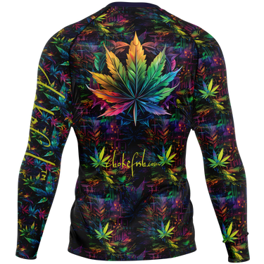 Chokefish™ Long Sleeve Rashguard Cannabis Men's Shirt-015-Special Edition